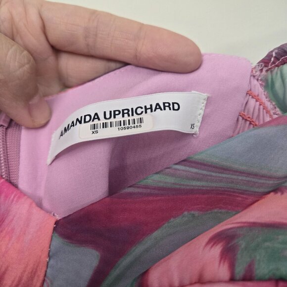 Amanda Uprichard Pink and Blue Mini Dress - Picture 7 of 7